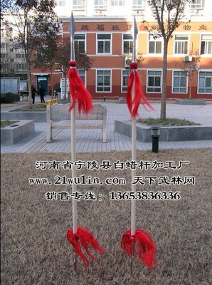 游龙双头武术枪:双头蛇 杨家枪-精加工白腊杆+双枪头 全长200厘米