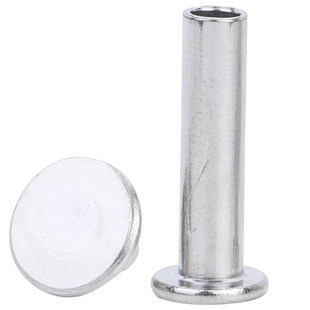 5MM 304不锈钢扁平头对敲子母螺丝对锁字母铆钉厂家直销4MM