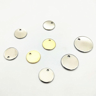 项链扣挂绳扣手链扣尾链扣圆带孔吊牌新款吊坠项链饰品不锈钢