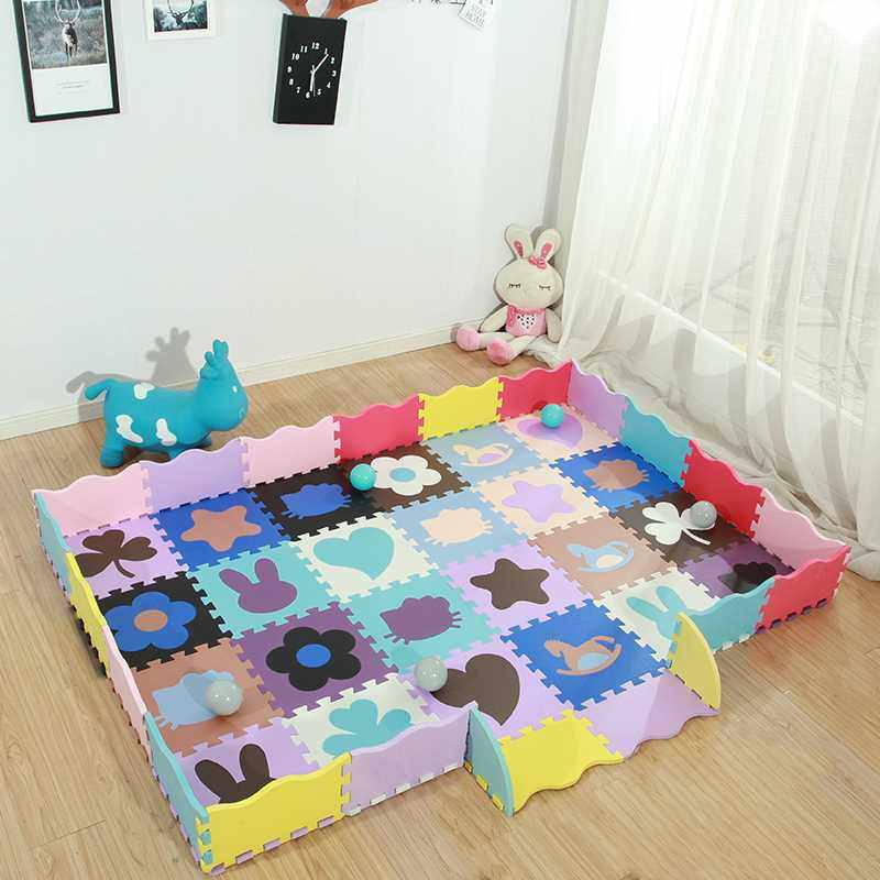 正品金浪涛儿童泡沫拼图地垫加厚宝宝爬行垫卧室拼接卡通婴儿爬爬