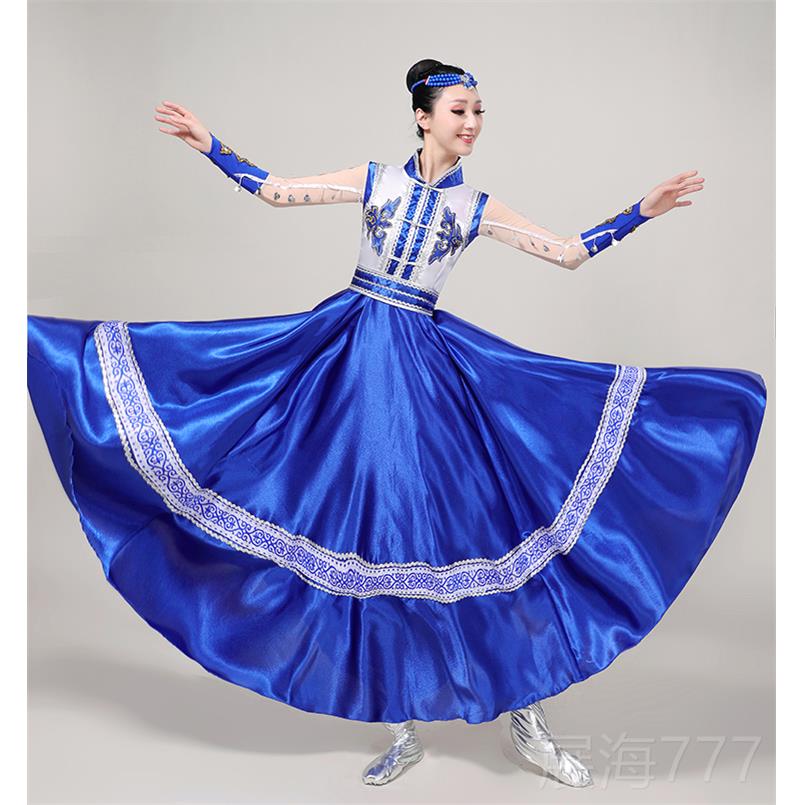 高档蒙蒙古舞蹈服装演出服女男士古族演出少数民族广饰场舞表演服