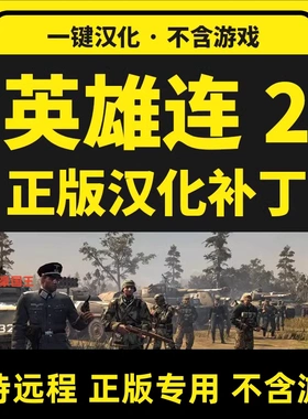 英雄连2/companyofheroes2 正版steam中文汉化补丁联机 不含游戏