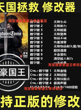 Steam天国拯救超级修改器特价！