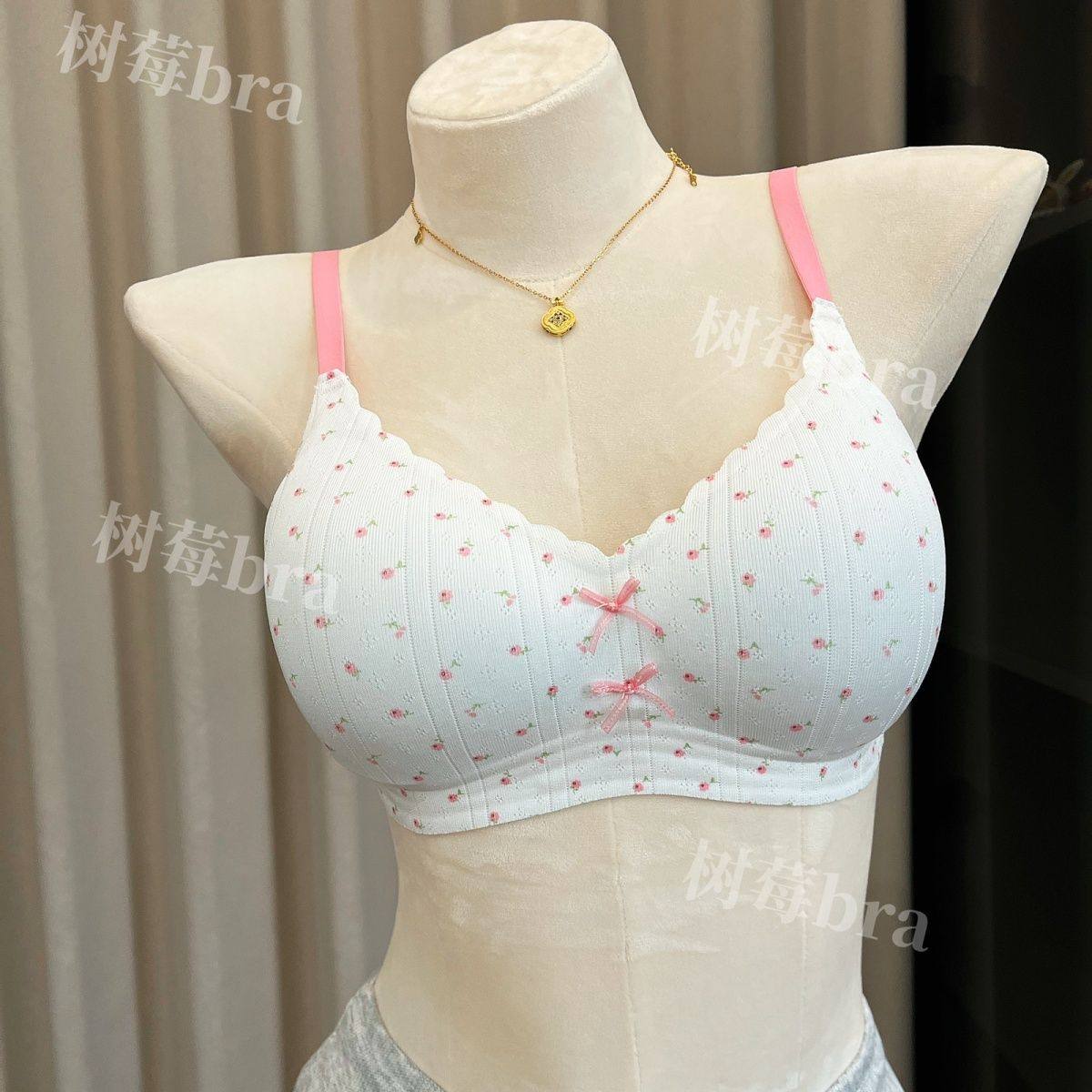 玫瑰庄园 碎花内衣聚拢收副乳防下垂小胸显大纯欲性感上托文胸罩,女士内衣/男士内衣/家居服,少女文胸,淘宝优惠券,粉丝福利购,淘宝优惠卷