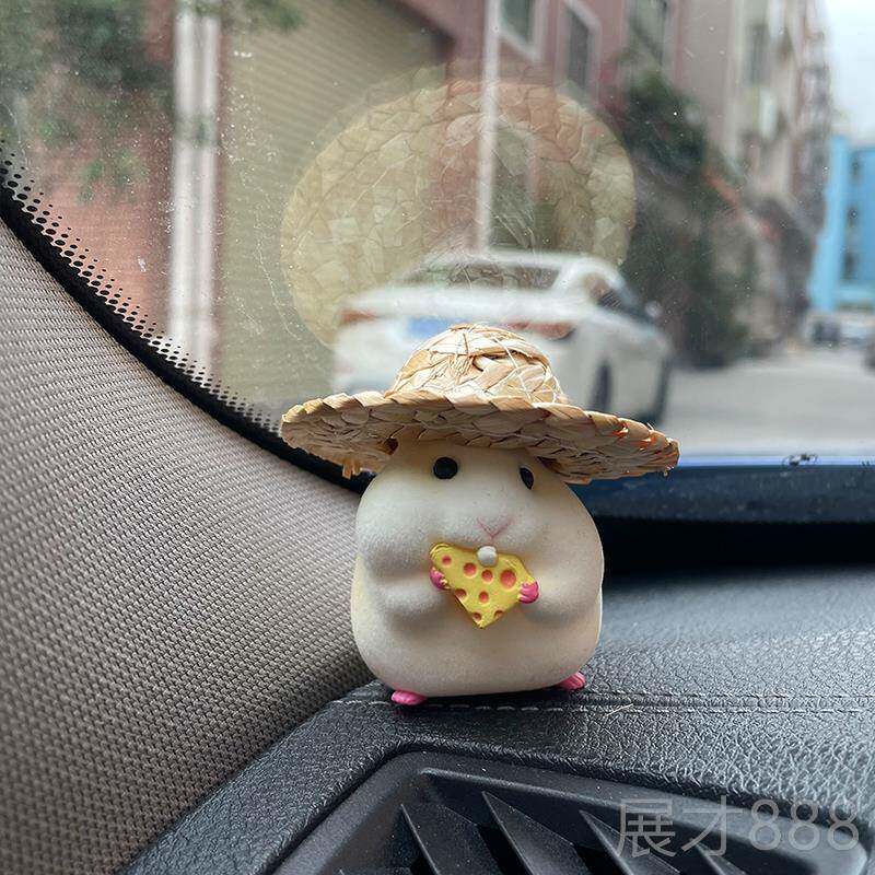 正品公汽车窗边中控台车件吃货仓鼠摆可爱仔哈姆太郎载超萌车内饰