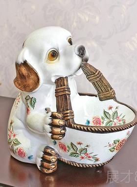 正品口招财狗狗钥匙收纳玄关摆件家居饰门美客品厅装饰式摆设乔迁