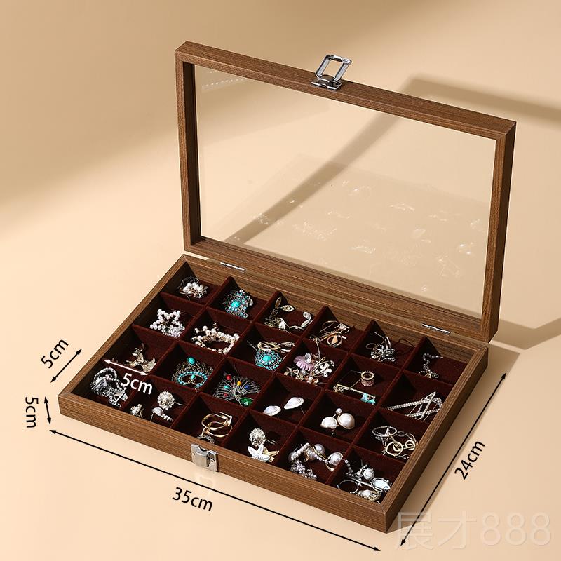 正品便雅容量防尘大带盖子珠宝箱首饰收纳收盒戒指项炼手镯文珠宝