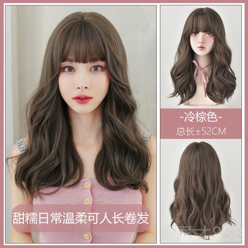 正品假发发女长发夏气质大波浪长卷自然全头假套圆式脸韩发型中长