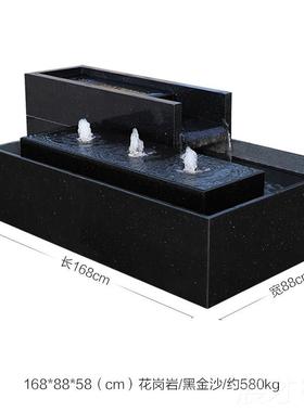 正品流水摆件不锈钢喷泉送庭装饰石材水景品简约小院养鱼池水系阳