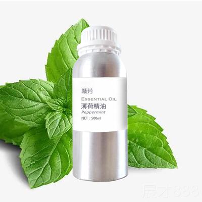正品1天然纯薄荷油00ml单方脑提神醒收缩毛孔食用精天然车载香薰