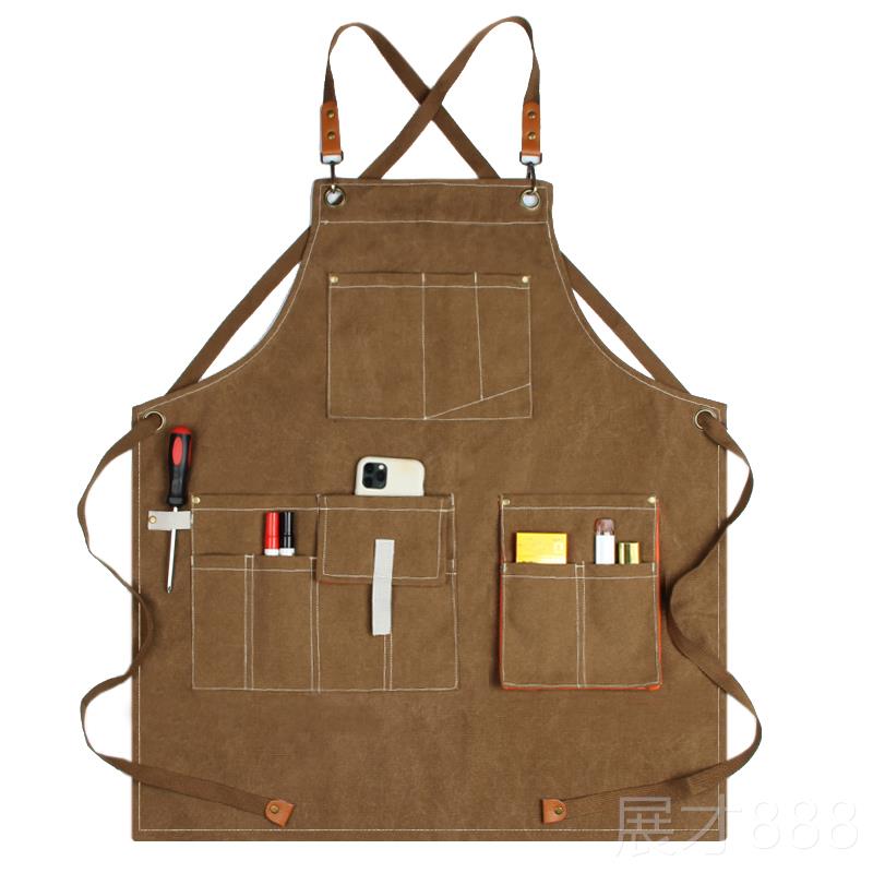 正品工匠电工维美修木工围裙防男士加厚水定制oglo园艺发师工具工