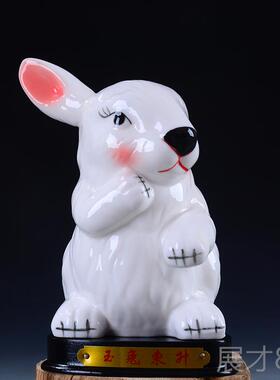 正品漂亮彩色二肖陶瓷十鼠生牛虎兔龙蛇马羊猴狗猪摆件装饰物工鸡