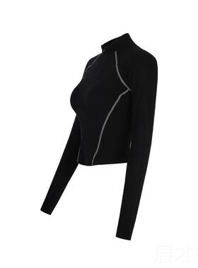 正品ria服休闲A瑜伽装上衣女子秋冬跑健身服装普拉提训练服装运动