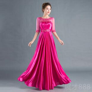 主持人礼服合唱团演出服5女长长 大合唱演出服版 正品 克鲁熊202新款