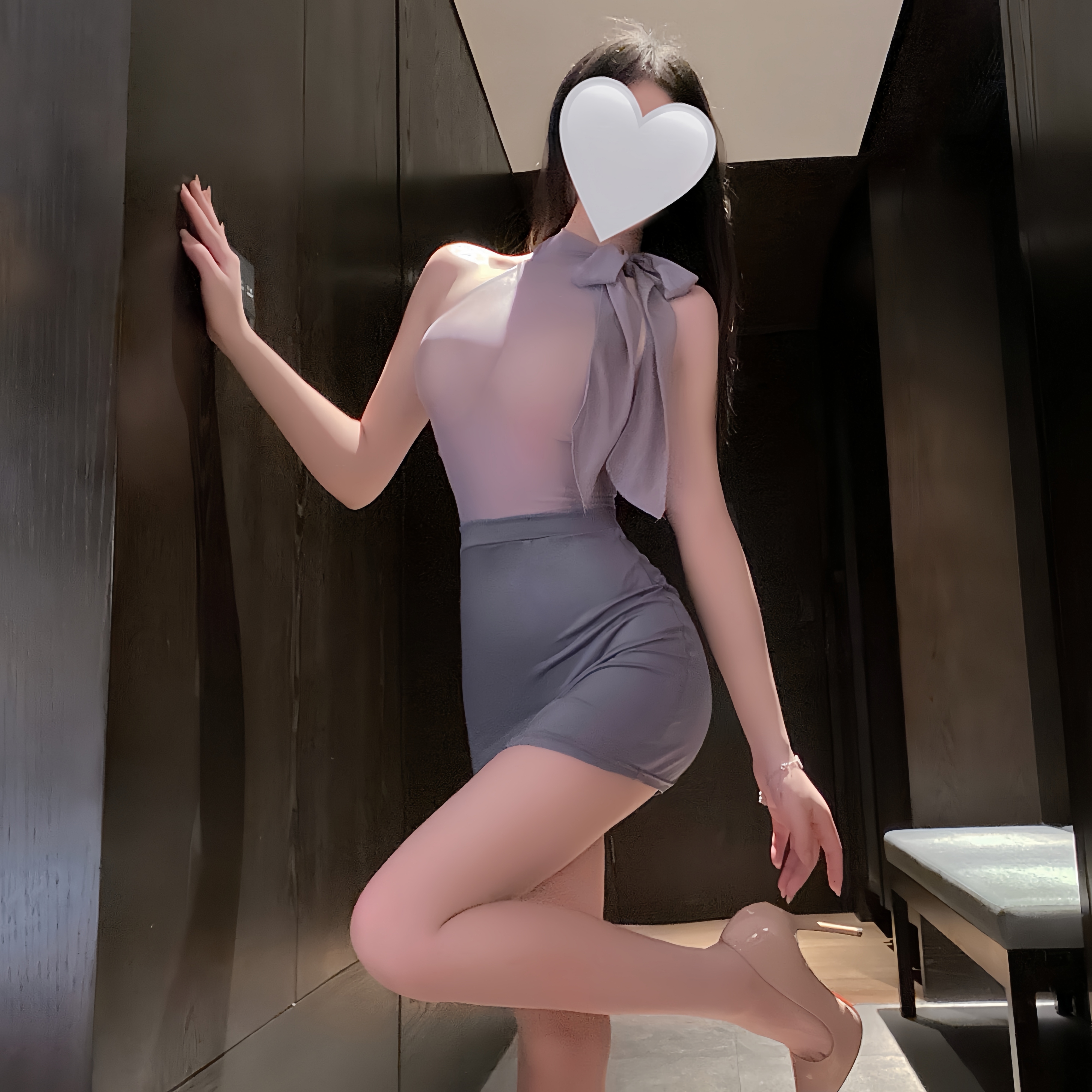 微胖纯欲御姐OL秘书装cosplay办公室教师装气质紧身包臀短裙套装