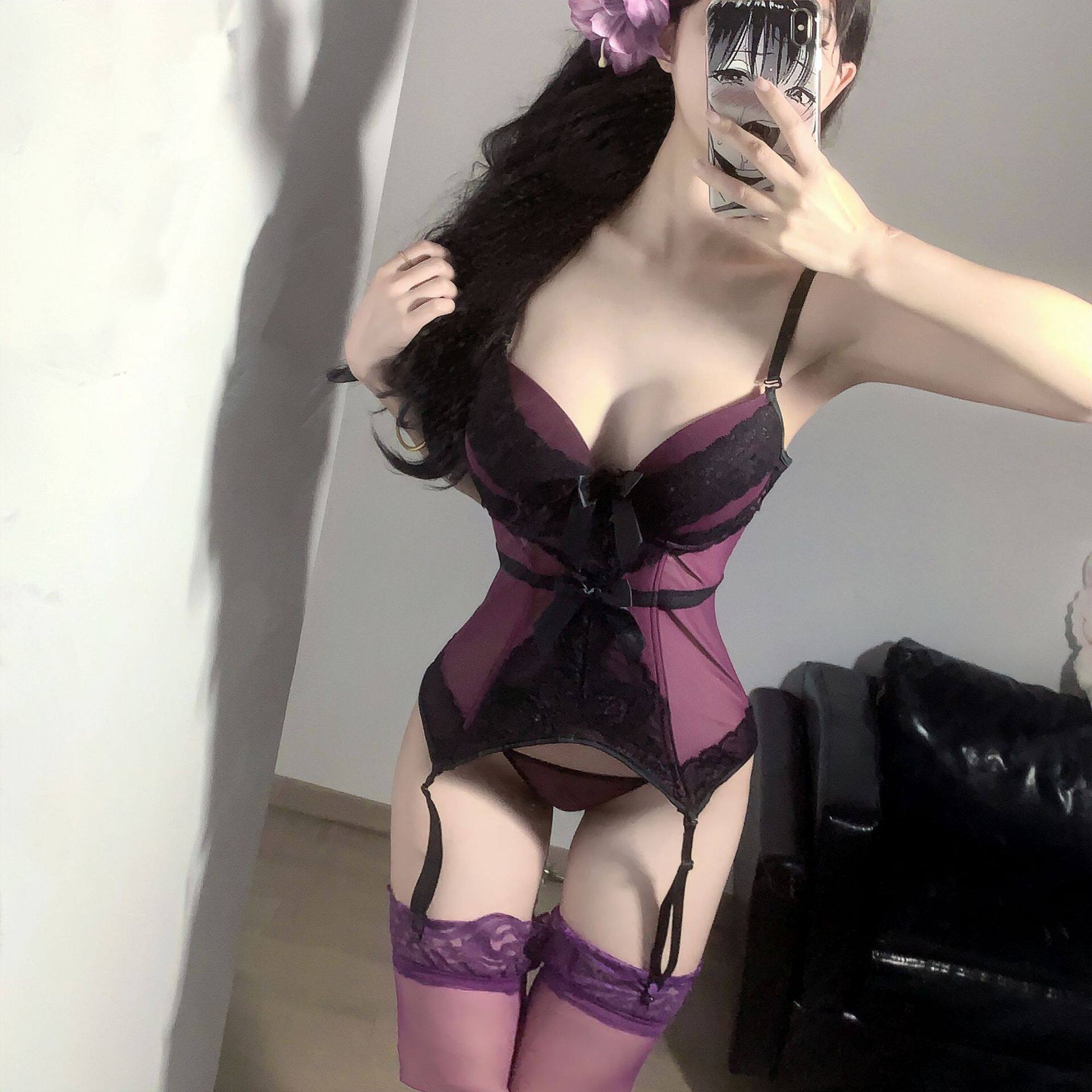 情趣味内衣纯欲内衣束身欧美吊带性感束腰紧身鱼骨胸衣塑身套装