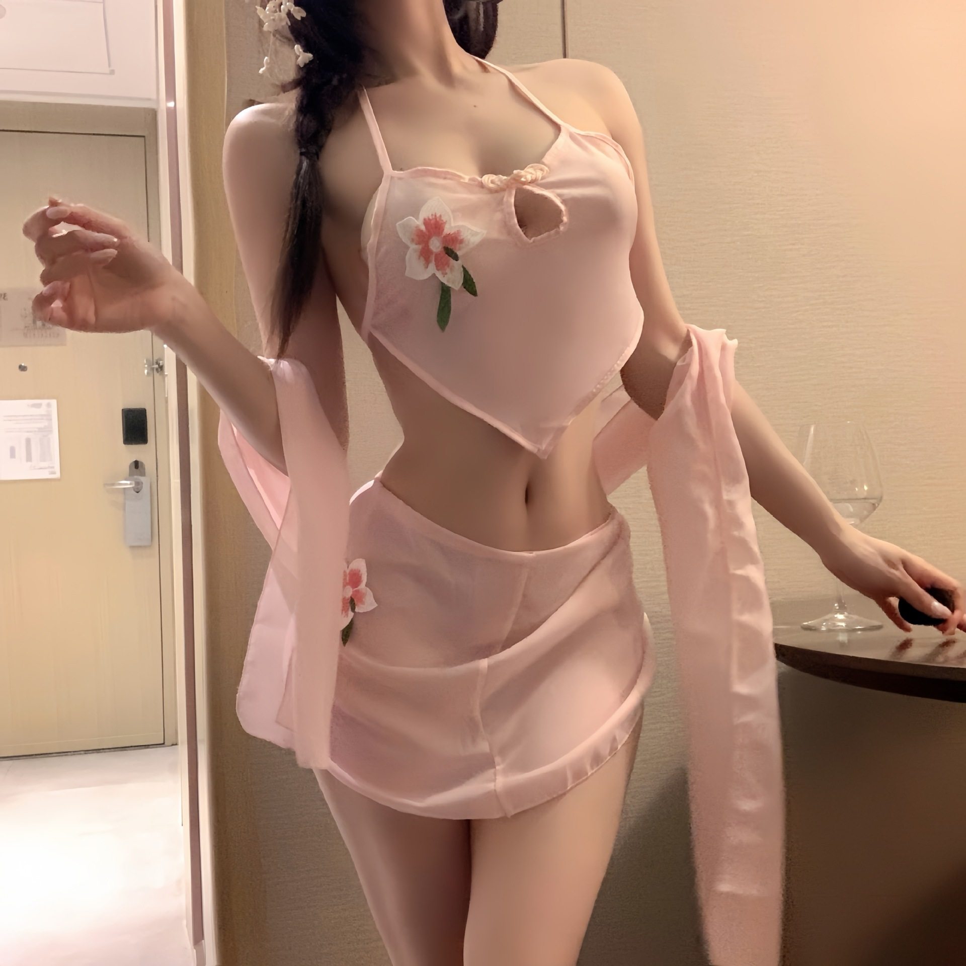 性感睡衣女高级感吊带肚兜男士情感趣味套装衣服情侣情调趣味内衣