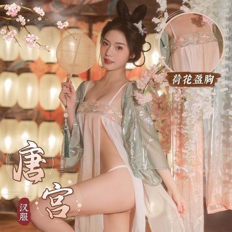 新款古装加大码汉服透视内衣情趣性感肚兜制服角色扮演大尺度女