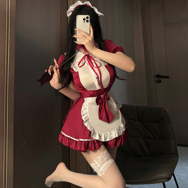 甜美可爱Cosplay女佣女仆制服装性感纯欲睡裙洛丽塔lolita连衣裙