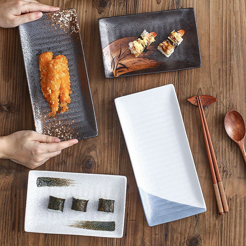 家用陶瓷创意日式餐具大号寿司盘