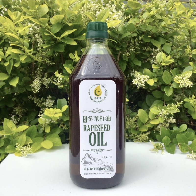 云南冬兰香纯菜油1L瓶装寻甸农家初榨菜籽油物理压榨食用炒菜用油