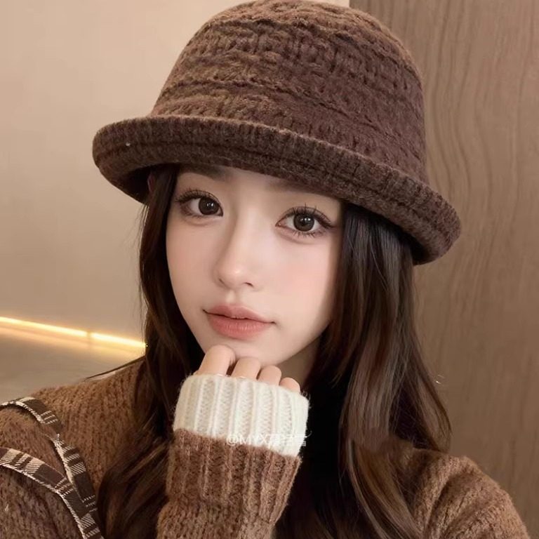 秋冬卷边礼帽女2026新款优雅气质保暖针织渔夫帽子针织显脸小盆帽,服饰配件/皮带/帽子/围巾,帽子,淘宝优惠券,粉丝福利购,淘宝优惠卷