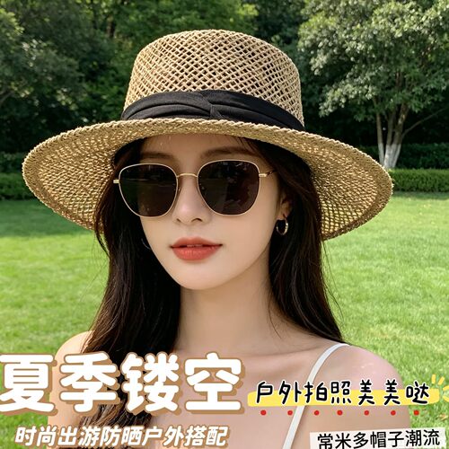 夏季海边出游沙滩帽子女