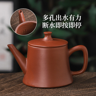 潮汕大红袍小号朱泥紫砂壶小容量单壶家用泡茶壶半手工壶功夫茶具