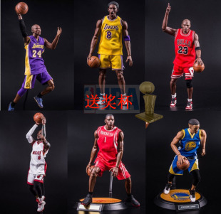 罗斯手办库里杜兰特 乔丹模型麦迪 6詹姆斯科比可动哈登 NBA球星1