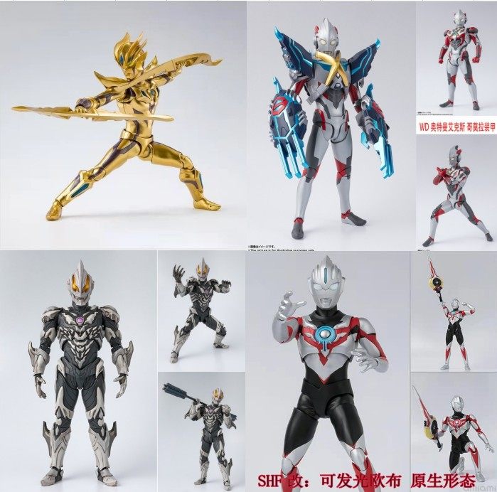 shf无限赛罗手办艾克斯机甲欧布玩偶泽塔奥特曼关节可动玩具模型