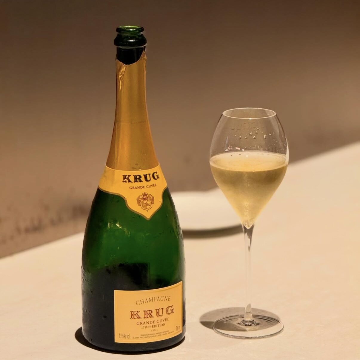 香槟界的劳斯 法国原瓶进口行货krug库克特酿无年份香槟171葡萄酒