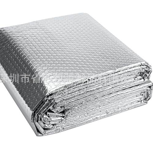 双面镀铝单层气泡膜0.6*5米折叠pe袋包装 家用隔热保温反射材料定