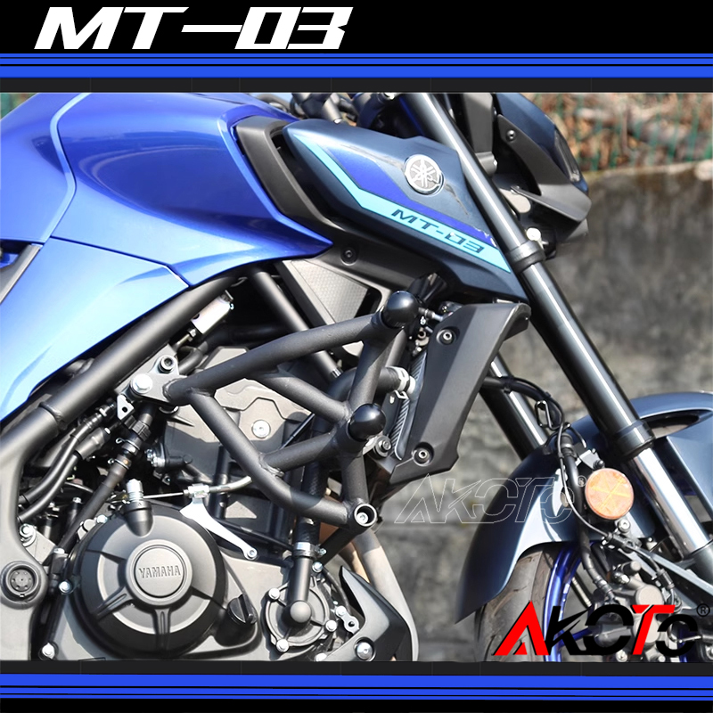 雅马哈MT03改装防摔保险杠护杠