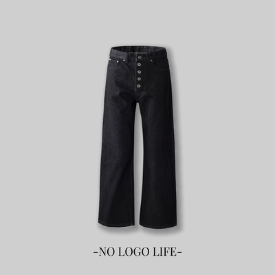 NOLOGO五连扣原牛牛仔裤