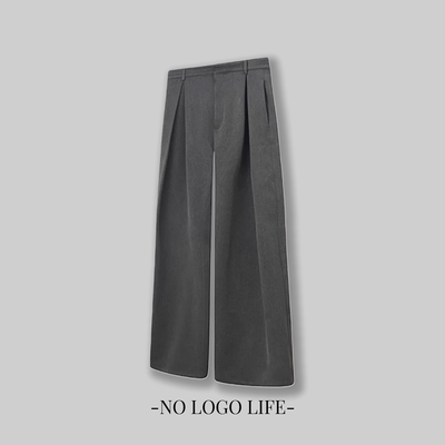 NOLOGO立体工字褶A字廓形弯刀TR