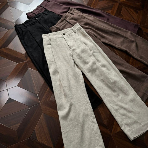 Oclin70%高定亚麻A字西