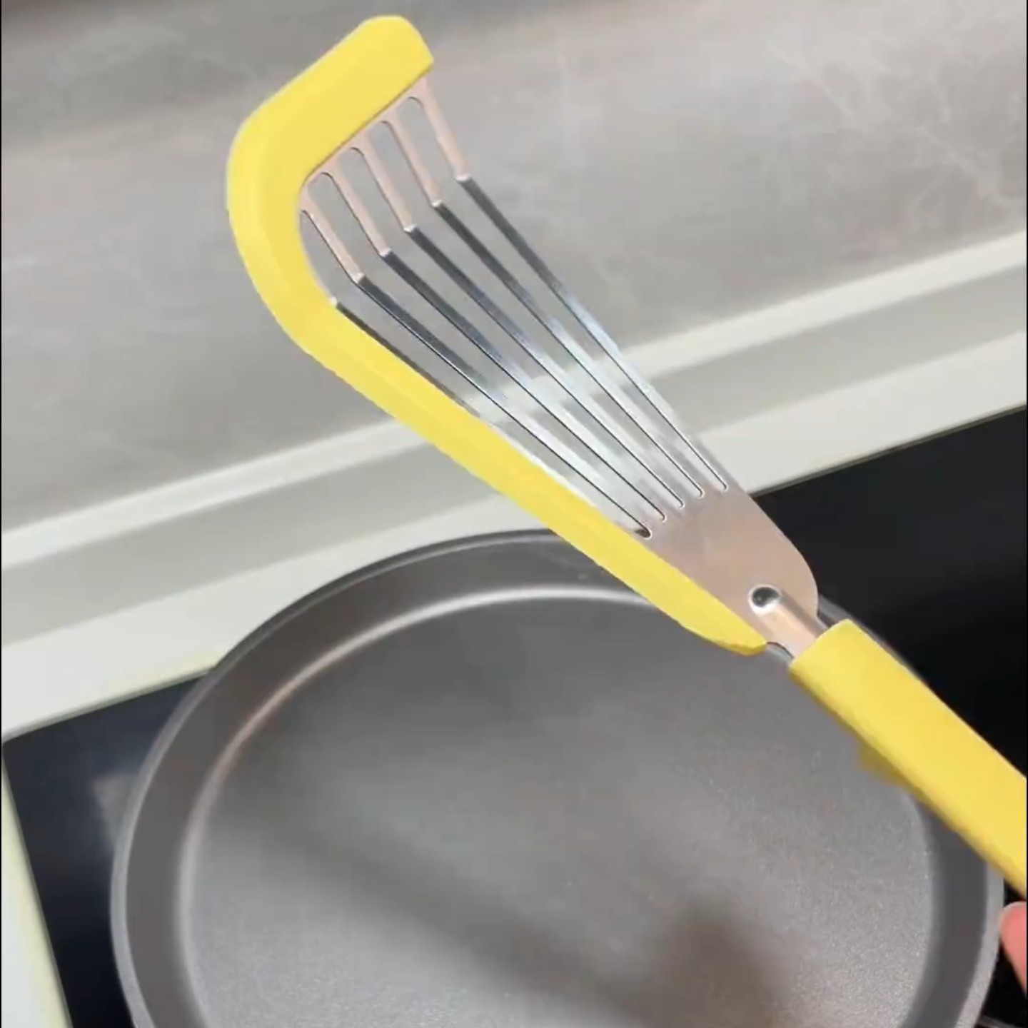 铲夹矽胶易清洗厨房煎铲锅铲蝴蝶铲家用厨具不沾锅煎牛扒漏铲煎鱼