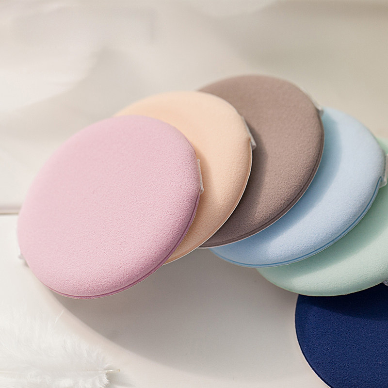 沧州发货气垫粉扑通用圆形化妆海绵bb霜粉底液化妆粉扑干湿两用