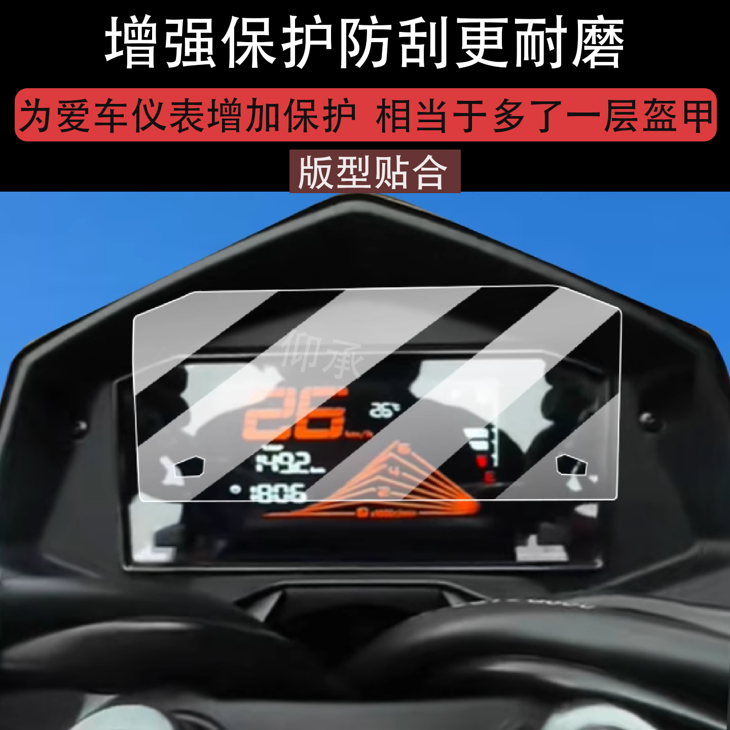适用25款三阳DRG150仪表钢化膜踏板车DRG150二代液晶表