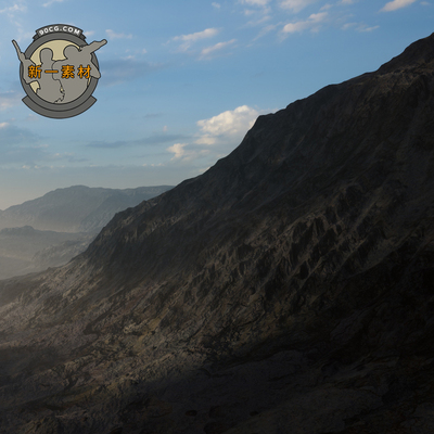 UE5虚幻引擎 Dead Hills Landscape 死山景观山脉风景场景资源