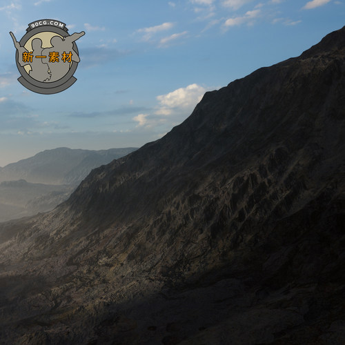 UE5虚幻引擎 Dead Hills Landscape 死山景观山脉风景场景资源