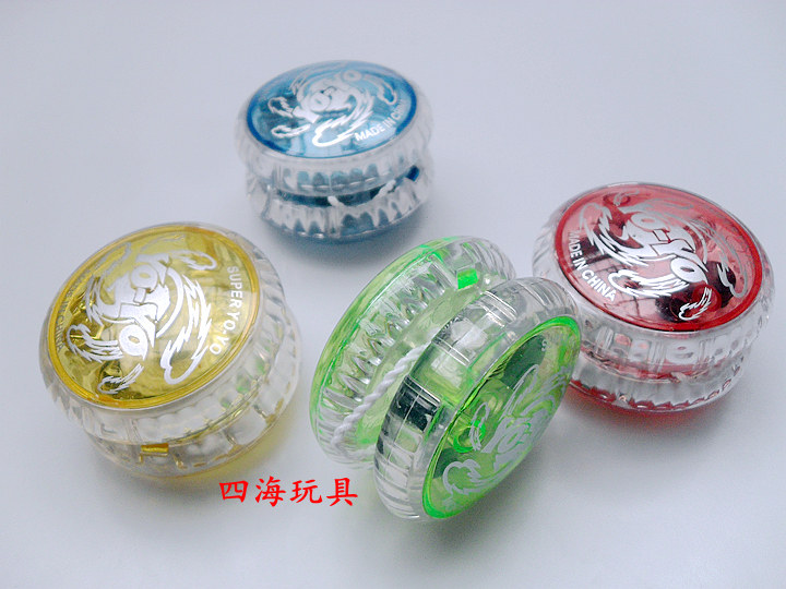 80后童年怀旧玩具 发光悠悠球棉线手指溜溜球 儿童益智夜光YOYO球