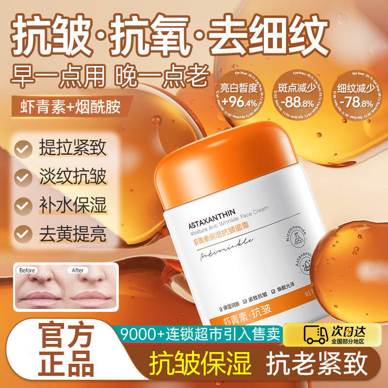 男士抗皱面霜提拉紧致去消皱纹抗老抬头纹川字纹提亮肤色保湿滋润