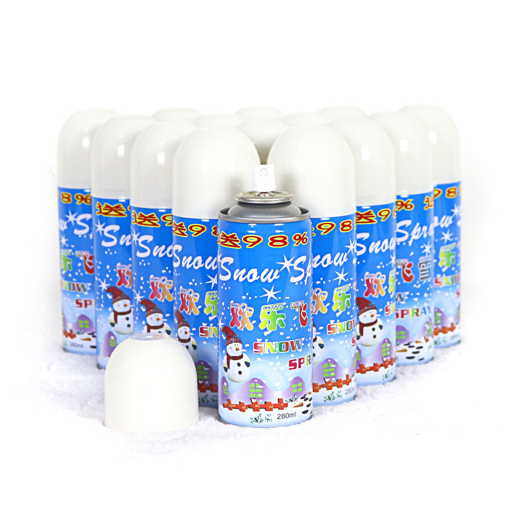 圣诞节飞雪 白色雪花喷雾喷雪花 仿真雪花婚庆装饰喷雪 罐装280ml
