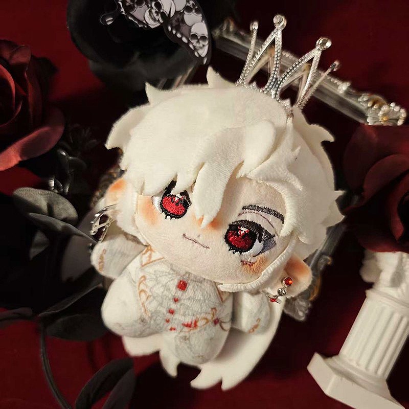 thumbnail for 10cm love and deep space cotton doll silver wing Qin Che Nunu body plush toy doll cute pendant ornament