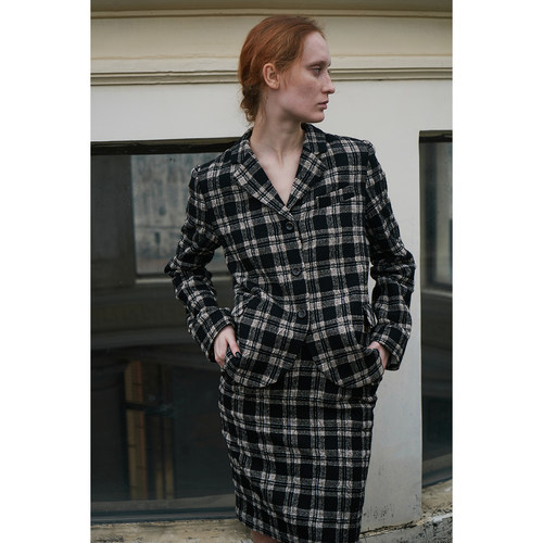 holypark短外套绵羊毛西装