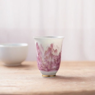 品茗杯陶瓷单个德化羊脂玉白瓷茶杯功夫茶具主人杯个人杯普洱单杯