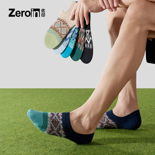 佐印袜子男船袜运动民族风夏季 透气吸汗防臭复古风原宿风短袜 薄款