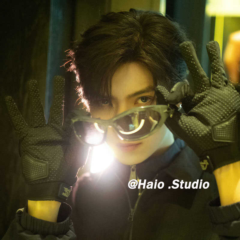 罗一舟同款墨镜废土朋克Y2K星芒太阳墨镜凹造型时髦男女个性潮流