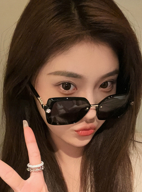 网红黑色墨镜女防紫外线大脸显瘦